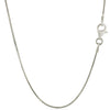 Rhodium Plated 1.3mm Sterling Silver Snake Style Chain (1.30 mm), view 3