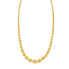 Graduated Bead Pallina Necklace in 14K Yellow Gold, view 3