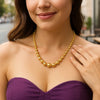 Graduated Bead Pallina Necklace in 14K Yellow Gold, view 4