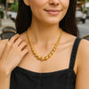 Graduated Bead Pallina Necklace in 14K Yellow Gold, view 5