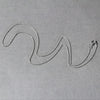 14k White Gold Oval Cable Link Chain (1.10 mm)