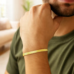 14K Yellow Gold Super Flex Herringbone Bracelet (4.60 mm), view 4