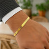 14K Yellow Gold Super Flex Herringbone Bracelet (4.60 mm), view 5