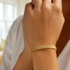 14K Yellow Gold Sweetheart Link Bracelet (7.00 mm), view 3