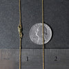 10k Yellow Gold Diamond Cut Cable Link Chain (1.10 mm)