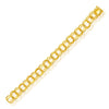 14K Yellow Gold Solid Double Link Charm Bracelet (10.00 mm)