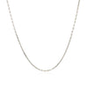 Sterling Silver Rhodium Plated Cable Chain (1.10 mm)