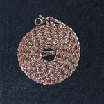 14k Rose Gold Solid Diamond Cut Rope Chain (4.00 mm), view 16
