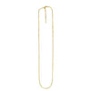 Endless Adjustable Box Chain in 14k Yellow Gold (0.95 mm)