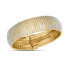 14K Yellow Gold Bold Diamante Flex Bracelet (17.10 mm), view 2