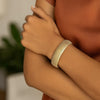 14K Yellow Gold Bold Diamante Flex Bracelet (17.10 mm), view 4