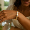 14K Yellow Gold Diamond Station Omega Cuff Bangle, view 3
