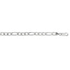 Rhodium Plated Sterling Silver Figaro Style Chain (5.40 mm), view 6