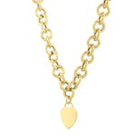 14K Yellow Gold Rolo Link Necklace (11.40 mm), view 2