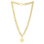 14K Yellow Gold Rolo Link Necklace (11.40 mm), view 3