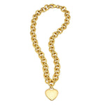 14K Yellow Gold Rolo Link Necklace (11.40 mm), view 4