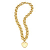 14K Yellow Gold Rolo Link Necklace (11.40 mm), view 4