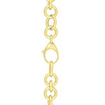 14K Yellow Gold Rolo Link Necklace (11.40 mm), view 5