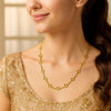 14K Yellow Gold Clover Link Necklace (7.00 mm), view 4