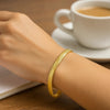 14K Yellow Gold Oval Snake Chain Bracelet (5.30 mm), view 4