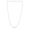 Sterling Silver Rhodium Plated Moon Cut Bead Chain (2.50 mm), view 2