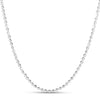 Sterling Silver Rhodium Plated Moon Cut Bead Chain (2.50 mm), view 7