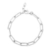 Sterling Silver Wide Paperclip Chain Bracelet (5.90 mm)