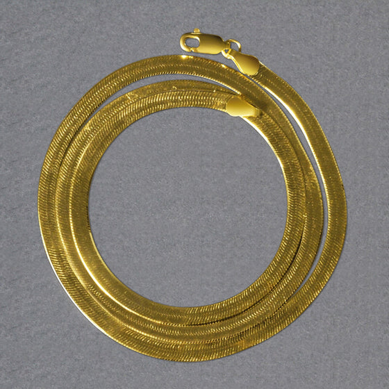 14k Yellow Gold Super Flex Herringbone Chain (3.80 mm)