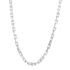 Sterling Silver Rhodium Plated French Cable Chain (5.00 mm), view 3