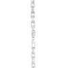 Sterling Silver Rhodium Plated French Cable Chain (5.00 mm), view 5