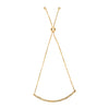 14K Yellow Gold Chain Bar Lariat Style Bracelet (1.00 mm)