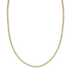 14K Two Tone Gold Diamon Oro Tennis Necklace (2.40 mm)