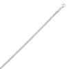 Sterling Silver Rhodium Plated Ice Barrel Chain (3.80 mm)