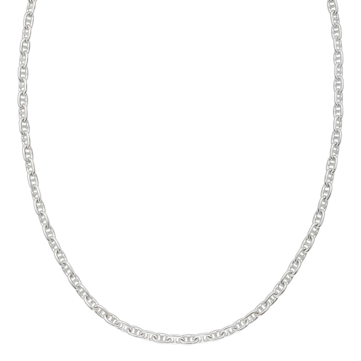 Sterling Silver Anchor Chain Necklace (5.50 mm)