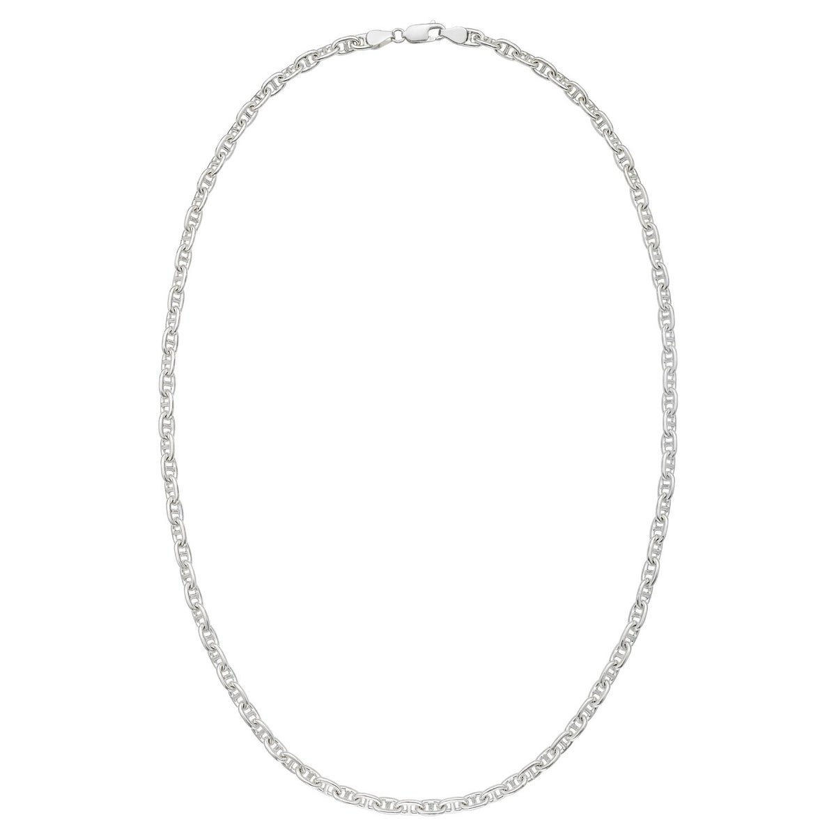 Sterling Silver Anchor Chain Necklace (5.50 mm), view 2