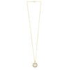 Ships Wheel Anchor Necklace in 10K Yellow Gold, view 2