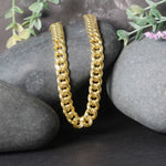 7.25mm 10k Yellow Gold Semi Solid Miami Cuban Chain, view 18