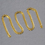 7.25mm 10k Yellow Gold Semi Solid Miami Cuban Chain, view 22