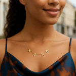 14K Yellow Gold XOXO Necklace, view 4