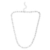 Sterling Silver Rhodium Plated Jax Link Chain (6.00 mm), view 3