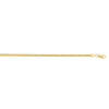Sterling Silver Yellow Gold Plated Diamond Cut Franco Chain (3.20 mm), view 4
