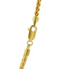 Sterling Silver Yellow Gold Plated Diamond Cut Franco Chain (3.20 mm), view 5