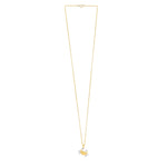 Crab Necklace in 10K Two Tone Yellow Gold, view 2