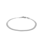 14K White Gold Super Flex Herringbone Bracelet (2.80 mm), view 2