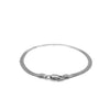 14K White Gold Super Flex Herringbone Bracelet (2.80 mm), view 3