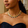 14K Yellow Gold La Grand Dame Collar Necklace, view 3