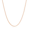 18k Rose Gold Round Oval Link Chain (1.50 mm)