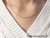 18k Rose Gold Round Oval Link Chain (1.50 mm)
