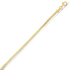 Sterling Silver Yellow Gold Plated Round Box Chain (2.60 mm)