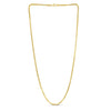 Sterling Silver Yellow Gold Plated Round Box Chain (2.60 mm), view 3